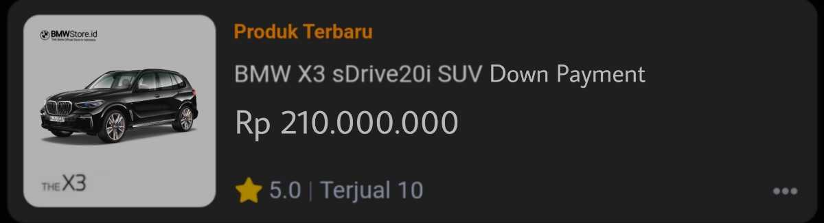 down-payment-bmw-x3 – BMW Store ID